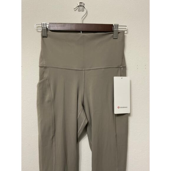 NWT Lululemon Align HR Pant 28" w/ Pockets Sz 6 MSRP $128 Warm Ask Grey - Picture 3 of 5